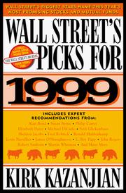 Cover of: Wall Street's Picks for 1999 (Serial)