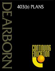 Cover of: 403(B) Plans (Dearborn Continuing Education) by Eleanor A. Lowdler, Eleanor A. Lowder