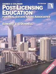 Cover of: Florida Post-Licensing Education for Real Estate Salespersons