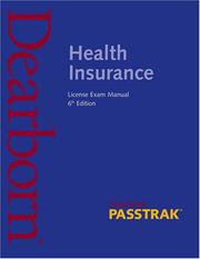Cover of: Health Insurance License Exam Manual