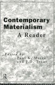 Cover of: Contemporary Materialism: A Reader