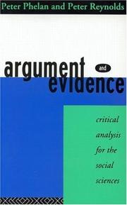 Cover of: Argument and Evidence by Peter Phelan