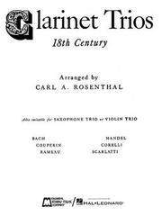 Cover of: Clarinet Trios of the 18th Century | Carl Rosenthal