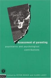 Cover of: Assessment of Parenting: Psychiatric and Psychological Contributions