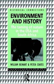 Cover of: Environment and history: the taming of nature in the USA and South Africa