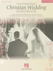 Contemporary Christian Wedding Songbook by Hal Leonard Corp.
