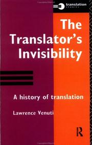 Cover of: The translator's invisibility by Lawrence Venuti