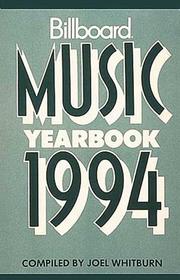 Cover of: Music Yearbook 1994 by Joel Whitburn