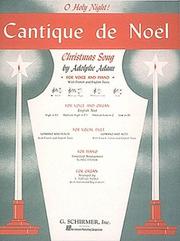 Cover of: Cantique de Noel (O Holy Night)