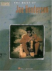 Cover of: The Best of Joe Henderson: Tenor Sax
