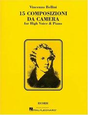 Cover of: 15 Composizioni da Camera | Vincenzo Bellini
