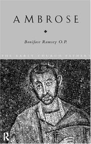 Cover of: Ambrose (Early Church Fathers)) | Boniface Ramsey