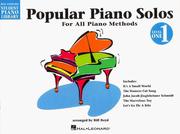 Cover of: Popular Piano Solos - Level 1: Hal Leonard Student Piano Library