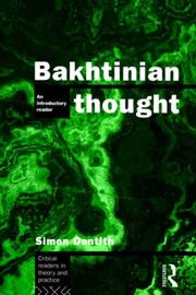 Cover of: Bakhtinian Thought by Simon Dentith