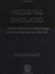 Cover of: Medieval England by Colin Platt