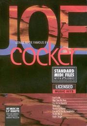 Cover of: Songs Made Famous by Joe Cocker by Joe Cocker