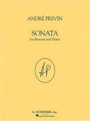 Cover of: Andre Previn: Sonata: For Bassoon and Piano