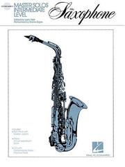 Cover of: Master Solos - Alto Sax: Book/CD Pack