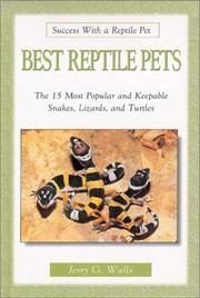 Cover of: Best Reptile Pets by Jerry G. Walls
