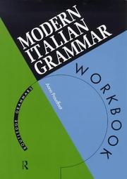 Cover of: Modern Italian grammar workbook