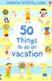 Cover of: 50 Things to Do on Vacation (Activity Cards)