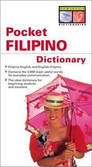 Cover of: Periplus Pocket Filipino Dictionary (Periplus Pocket Dictionary)