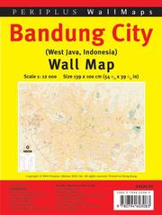 Cover of: Bandung City Wall Map 1:15,000 (Wall Maps)