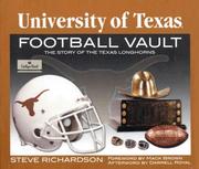 Cover of: University of Texas Football Vault by Steve Richardson