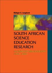 South African Science Education Research by Rudiger Laugksch