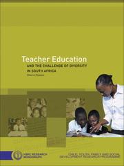 Cover of: Teacher Education and the Challenge of Diversity in South Africa (Hsrc Research Monograph)