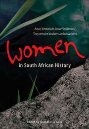 Cover of: Women in South African History: Basus'iimbokodo, Bawel'imilambo / They Remove Boulders and Cross Rivers