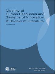 Cover of: Mobility of Human Resources and Systems of Innovation: A Review of Literature