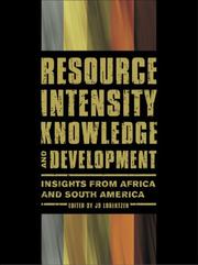 Cover of: Resource Intensity, Knowledge and Development by Jo Lorentzen