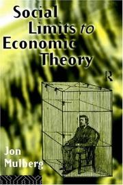 Cover of: Social limits to economic theory