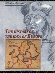 Cover of: The history of the idea of Europe