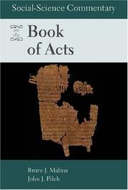 Cover of: Social-science Commentary on the Book of Acts (Social Science Commentary)