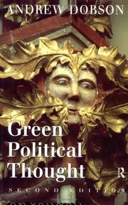 Cover of: Green political thought