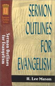 Cover of: Sermon Outlines for Evangelism (Sermon Outlines (Baker Book))
