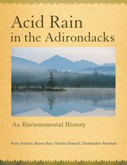 Cover of: Acid Rain in the Adirondacks: An Environmental History