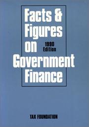 Cover of: Facts and Figures in Government Finance