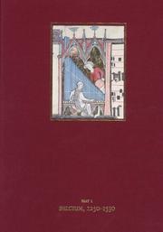 Cover of: Medieval and Renaissance Manuscripts in the Walters Art Gallery: Belgium, 1250-1530 (Medieval and Renaissance Manuscripts in the Walters Art Gallery)