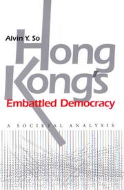 Cover of: Hong Kong's Embattled Democracy: A Societal Analysis