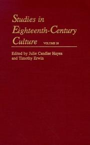 Cover of: Studies in Eighteenth-Century Culture: Public Inwardness, Intimate Scripts (Studies in Eighteenth-Century Culture)