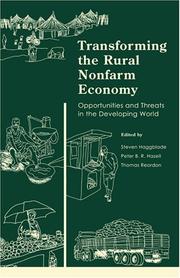 Cover of: Transforming the Rural Nonfarm Economy: Opportunities and Threats in the Developing World (International Food Policy Research Institute)