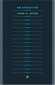 Cover of: On Evolution by John C. Avise
