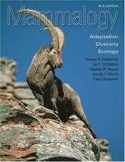 Cover of: Mammalogy by George A. Feldhamer, Lee C. Drickamer, Stephen H. Vessey, Joseph F. Merritt, Carey Krajewski