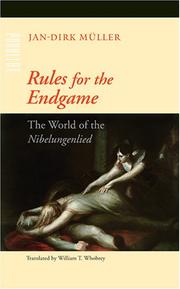 Cover of: Rules for the Endgame: The World of the Nibelungenlied (Parallax: Re-visions of Culture and Society) by Jan-Dirk Müller