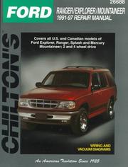 Chilton's Ford Ranger/Explorer/Mountaineer 1991-97 Repair Manual (Total Car Care Series) by The Nichols/Chilton Editors