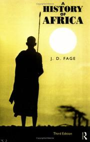 Cover of: A history of Africa by J. D. Fage