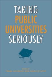 Cover of: Taking Public Universities Seriously